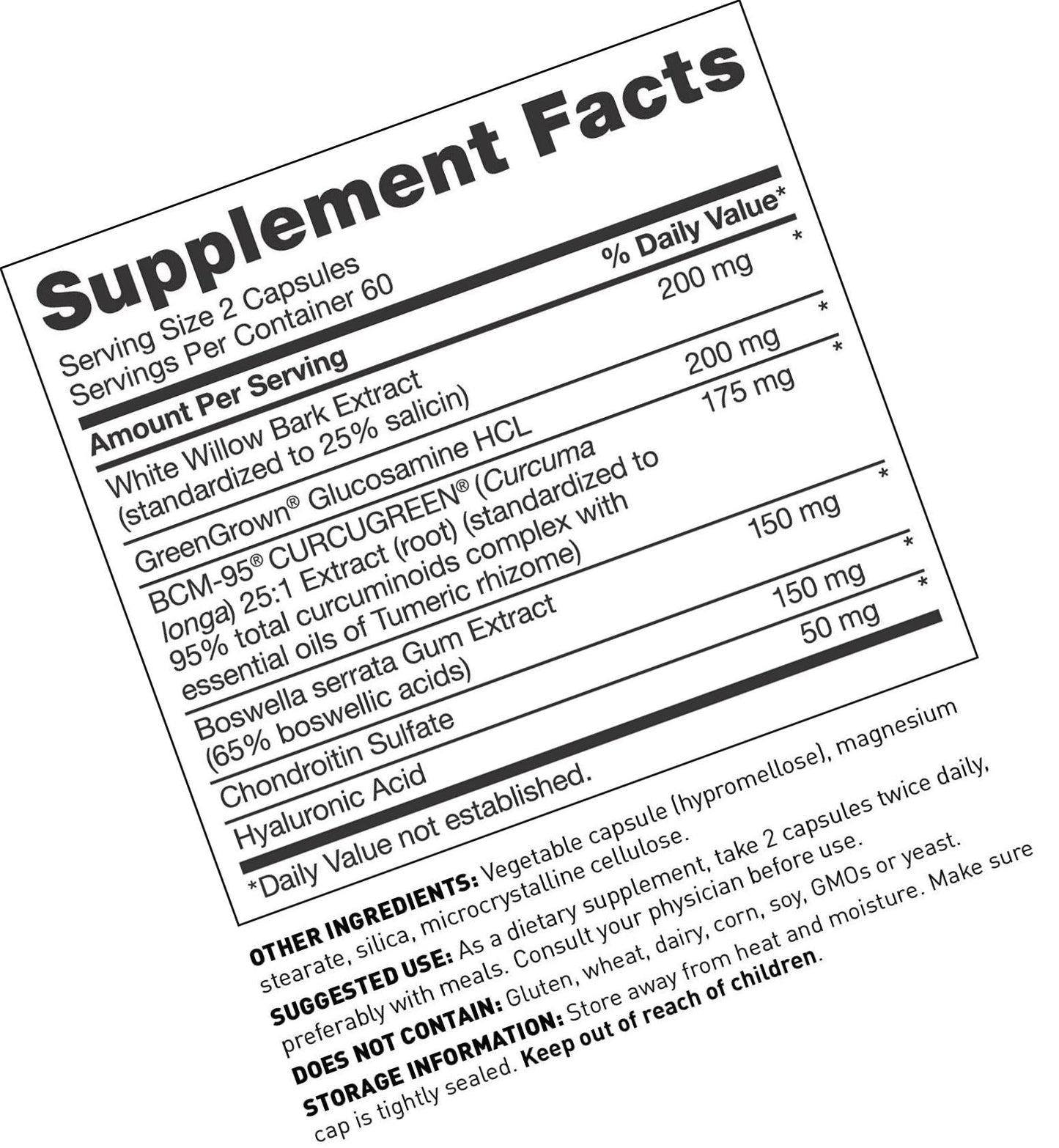 Dr Amy Myers SynoComplete Joint Support Supplement - Glucosamine HCL + Chondroitin Turmeric for Joint Pain Relief - Contains Boswellia Serrata, BCM-95 Turmeric Extract, Hyaluronic Acid - 120 Capsules