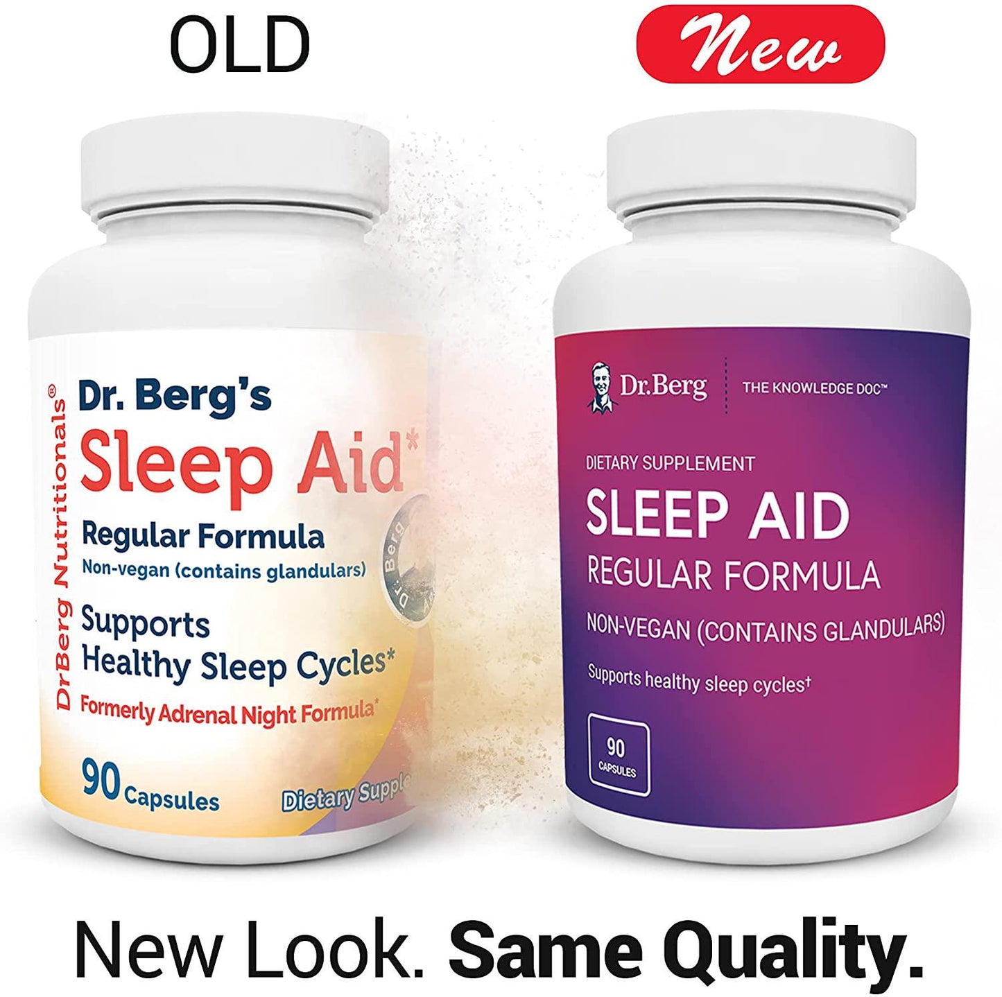 Dr. Berg Sleep Aid Regular Formula – All Natural Support for Healthy Deep Sleeping Cycles - Fatigue and Stress Relief Help Calms Body and Mind – Best Non Habit Forming Supplements (1 Pack)