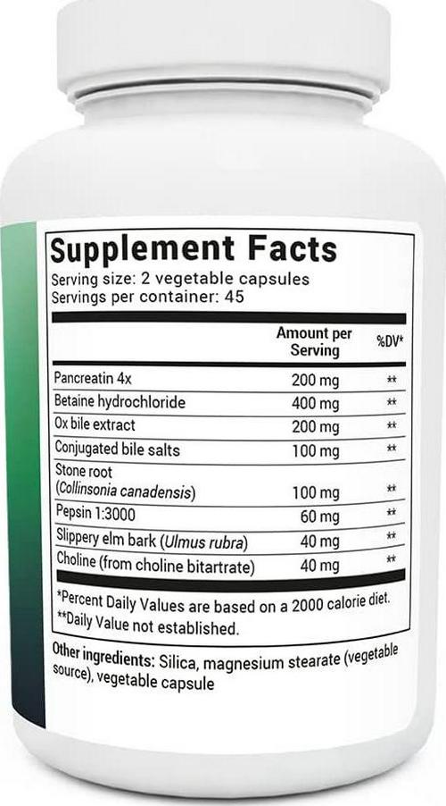 Dr. Berg’s Gallbladder Formula Extra Strength - Liver Support Health Supplement with Purified Bile Salts and Enzymes For Better Digestion Improved Absorption of Nutrients - 90 capsules (1 Pack)