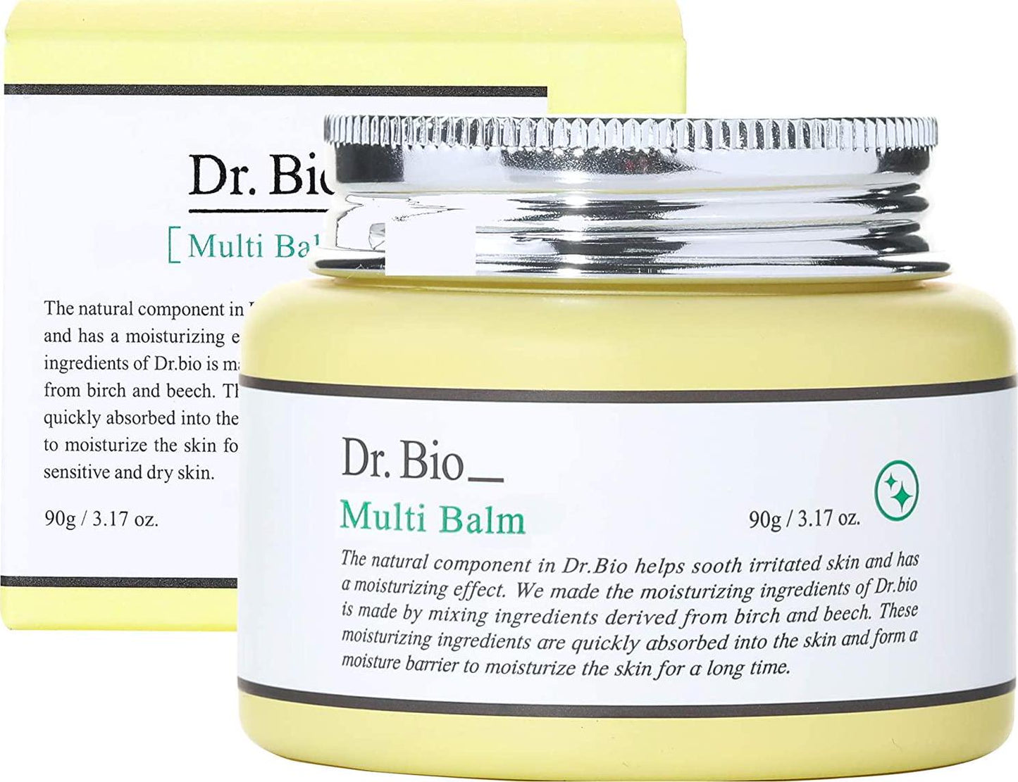 Dr.Bio Multi Balm for Cracked and Dry Skin | Made with Organic Beeswax and Avocado Oil, For Dry Lips, Hands, Chin or Cheeks
