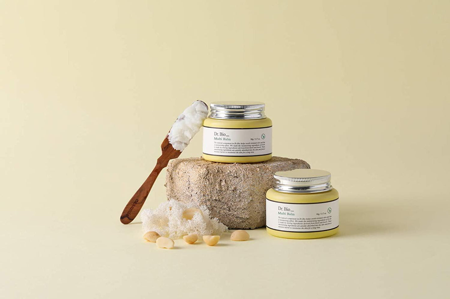 Dr.Bio Multi Balm for Cracked and Dry Skin | Made with Organic Beeswax and Avocado Oil, For Dry Lips, Hands, Chin or Cheeks