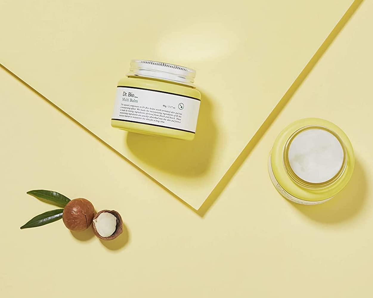 Dr.Bio Multi Balm for Cracked and Dry Skin | Made with Organic Beeswax and Avocado Oil, For Dry Lips, Hands, Chin or Cheeks