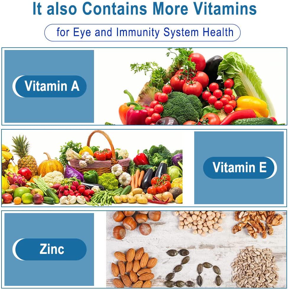 Dr.Brian Eye Vitamins Supplements Contains Lutein 20mg, Omega 3 Fish Oil 700mg, Vitamin A, E, Zinc for Eye Vision Brain Health Care Eye Macular Degeneration Supplements Dry Eyes Adults 90 Capsules