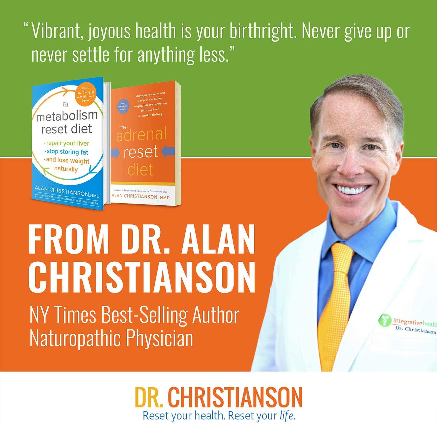 Dr. Christianson's Daily Reset Pack - Multi Vitamin, Fish Oil, Calcium, Vitamin D - 60 Individual Daily Packs