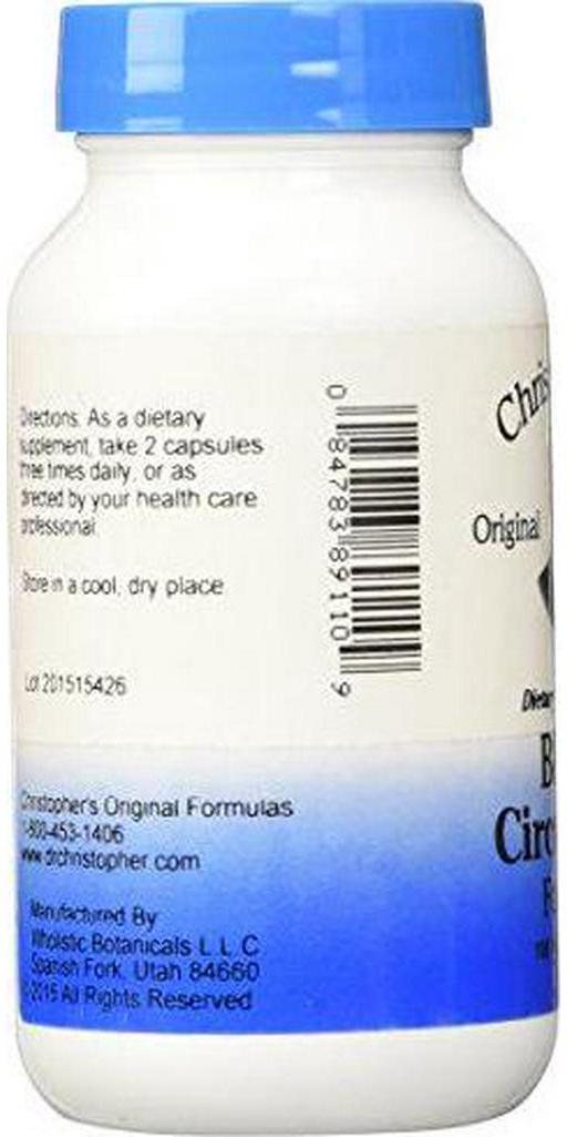 Dr. Christopher Blood Circulation Formula 100 Vegetarian caps