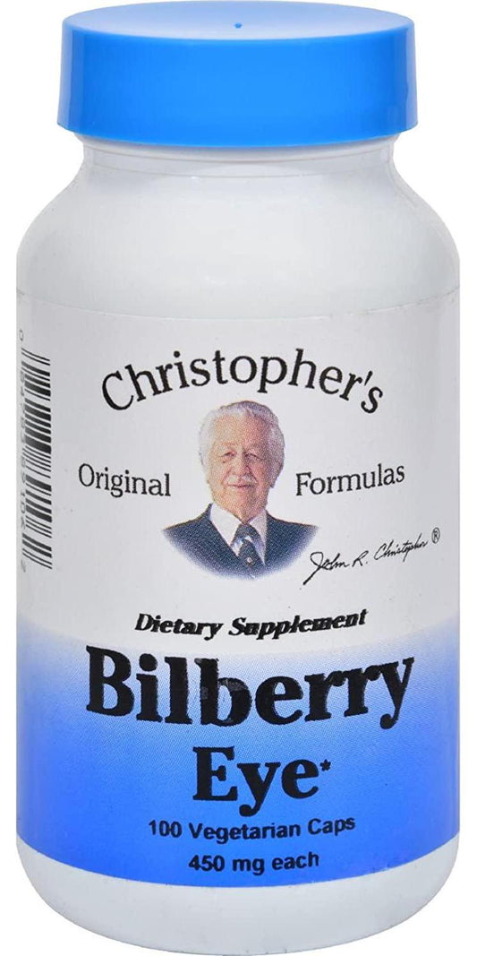 Dr. Christopher s Bilberry Eye - 425 mg - 100 Vegetarian Capsules - by Dr. Christopher's Formulas