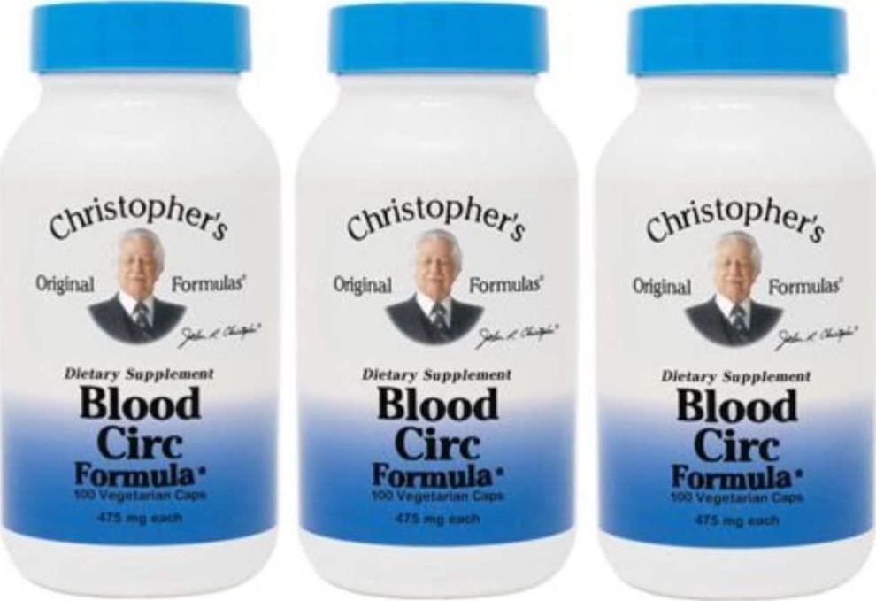 Dr. Christopher's Blood Circulation Formula - 100 ct (Pack of 3)