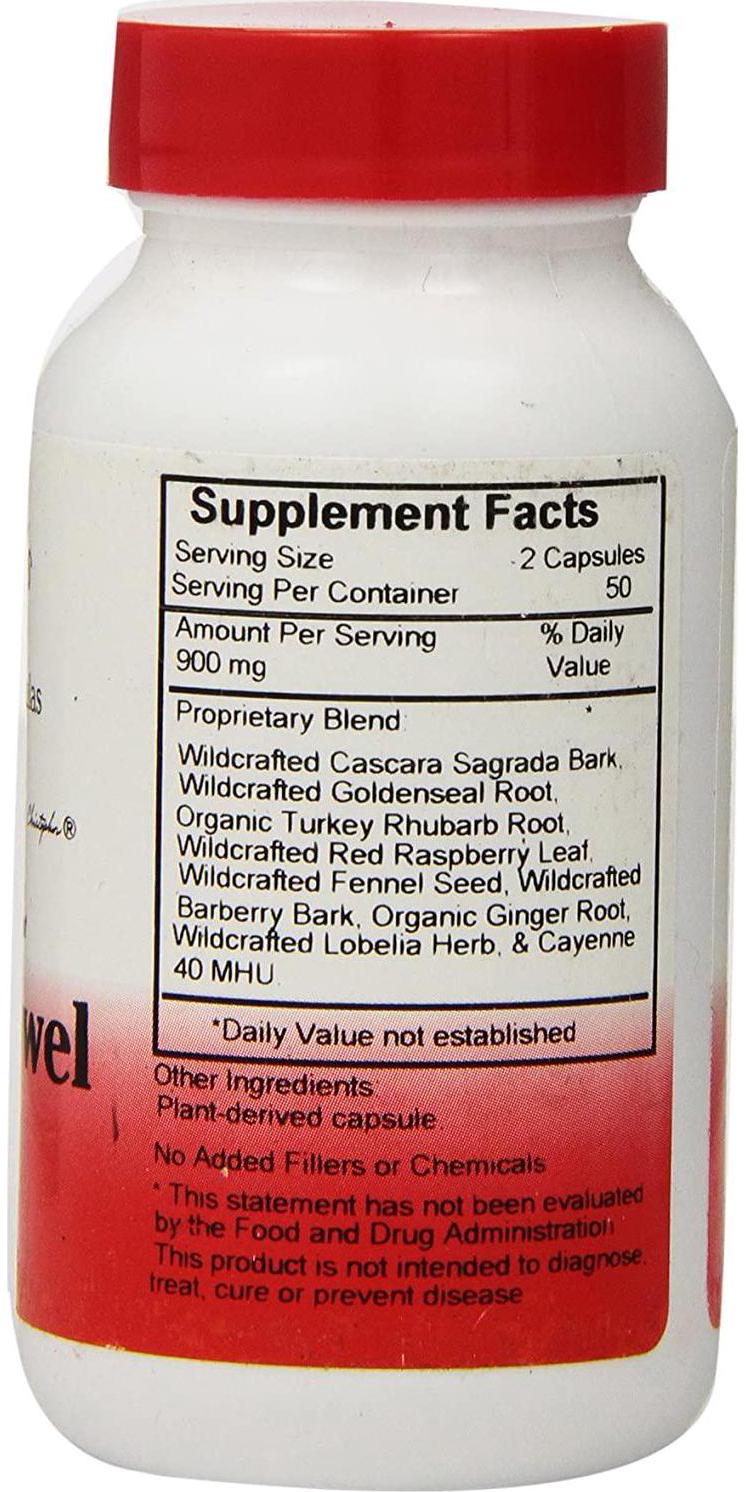 Dr. Christopher's Original Formulas Lower Bowel Formula Capsules, 100 Count