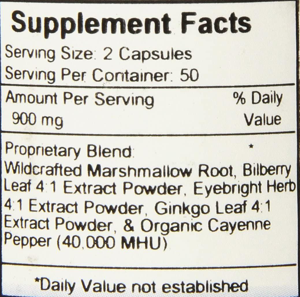 Dr. Christophers Formulas Bilberry Eye, 100 vcaps 475 mg