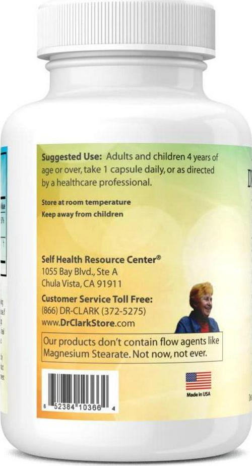 Dr. Clark Vitamin C with Rose Hips Supplement, 1000mg, 100 Capsules