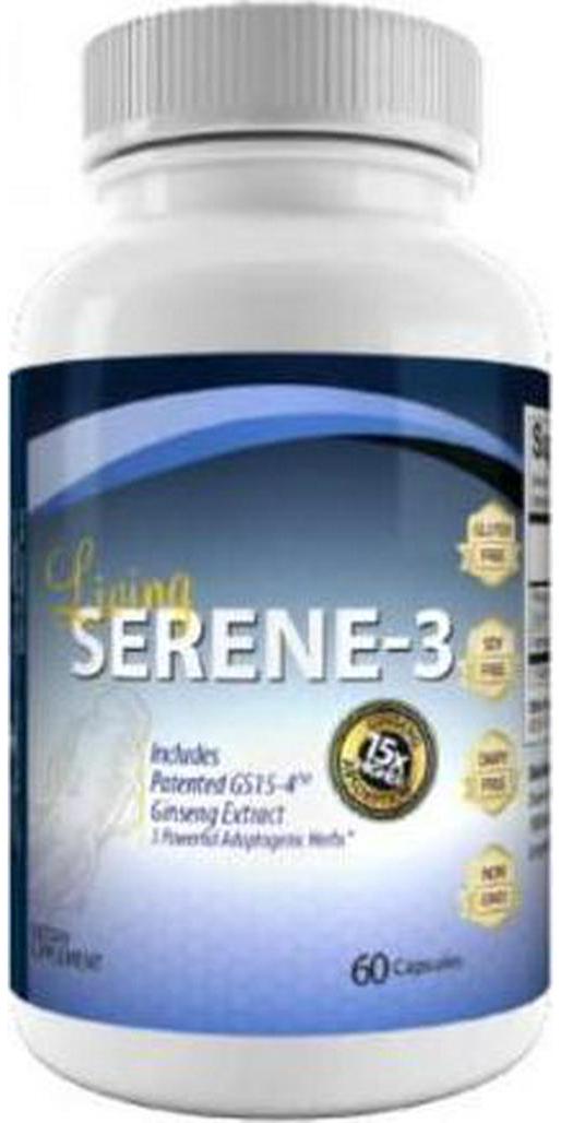 Dr.Colbert's Serene-3 - Adaptagenic Complex Including Patented Ginseng (GS15-4) Plus Ashwagandha and Rhodiola - 30 Day Supply