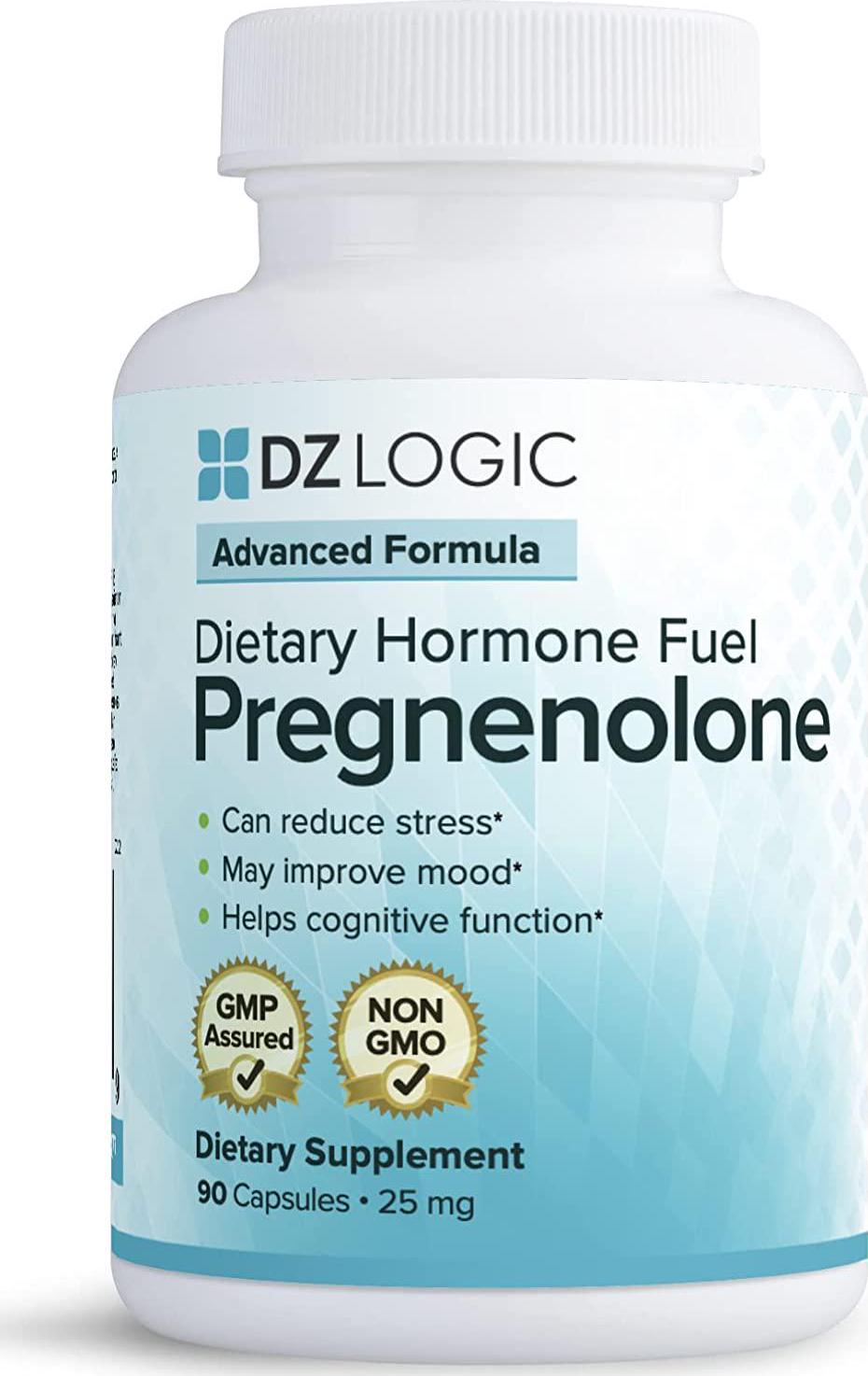 Dr. Dzugan's Advanced Pregnenolone Formula :: Non-GMO, GMP Certified, Gluten Free! :: 25mg 90 Caps :: for Mood, Mental Sharpness, Stress