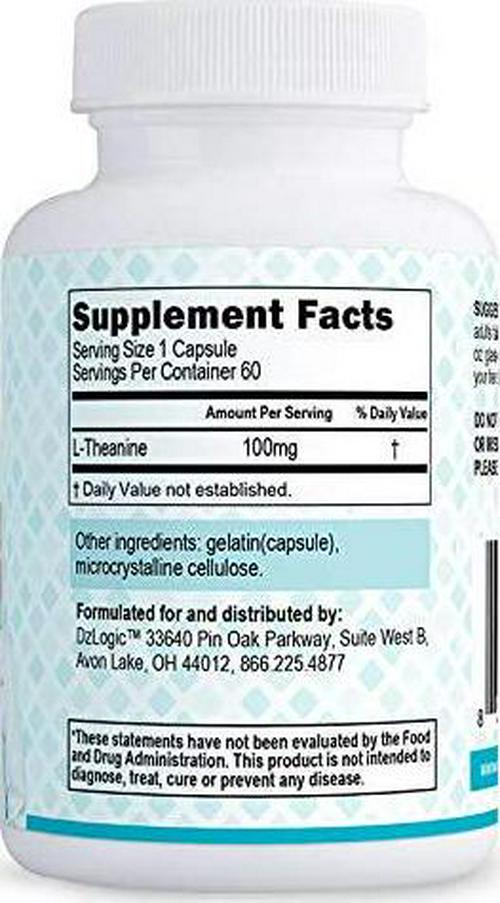 Dr. Dzugan's Advanced L-Theanine :: Relaxation, Cardio, Cognitive :: 100 mg