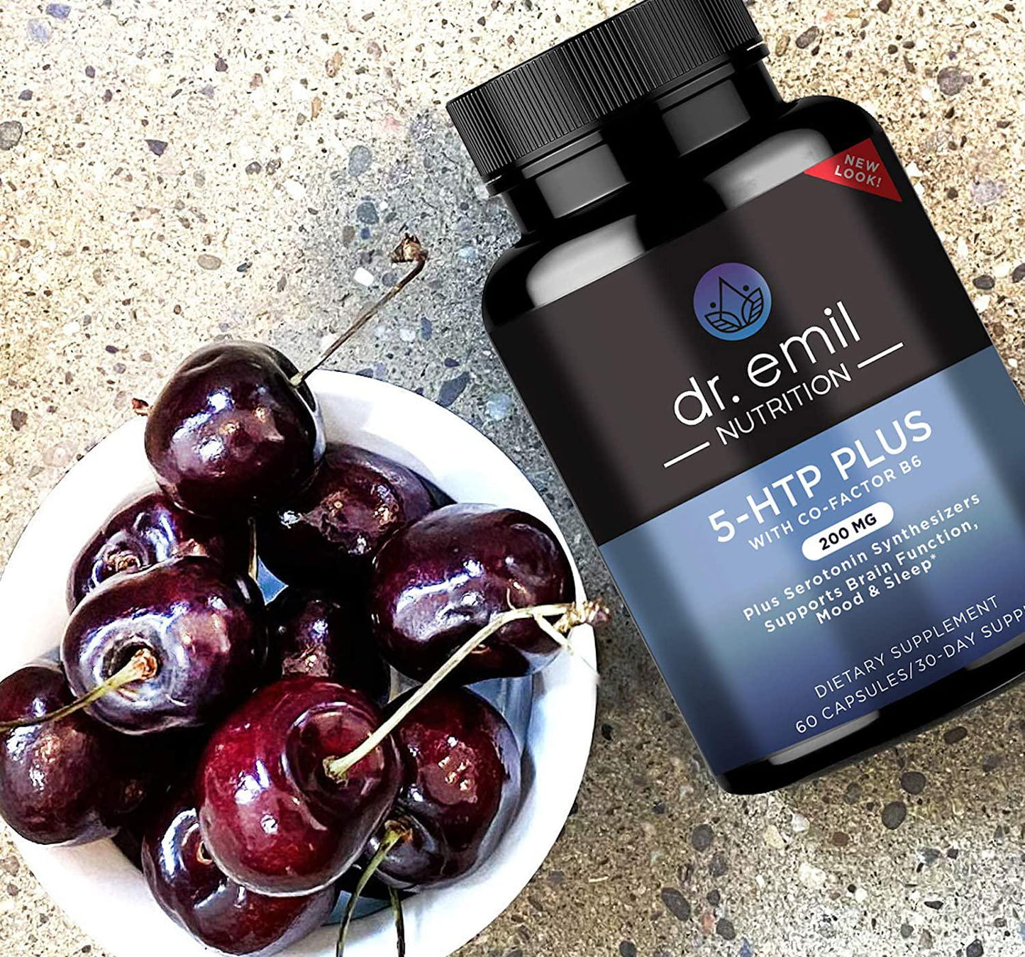 Dr. Emil Nutrition200 MG 5-HTP Plus Formula for Mood, Stress, and Sleep Support, 60 Vegan Capsules