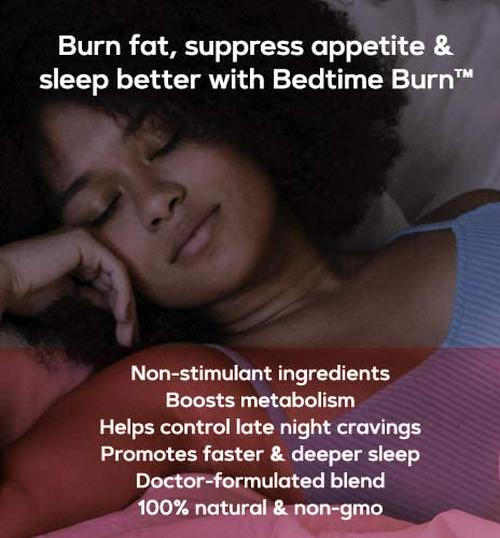 Dr. Emil Nutrition Bedtime Burn PM Fat Burner - Sleep Aid and Nighttime Appetite Suppressant - Stimulant-Free Weight Loss Pills and Metabolism Booster for Women and Men, 30 Day Supply