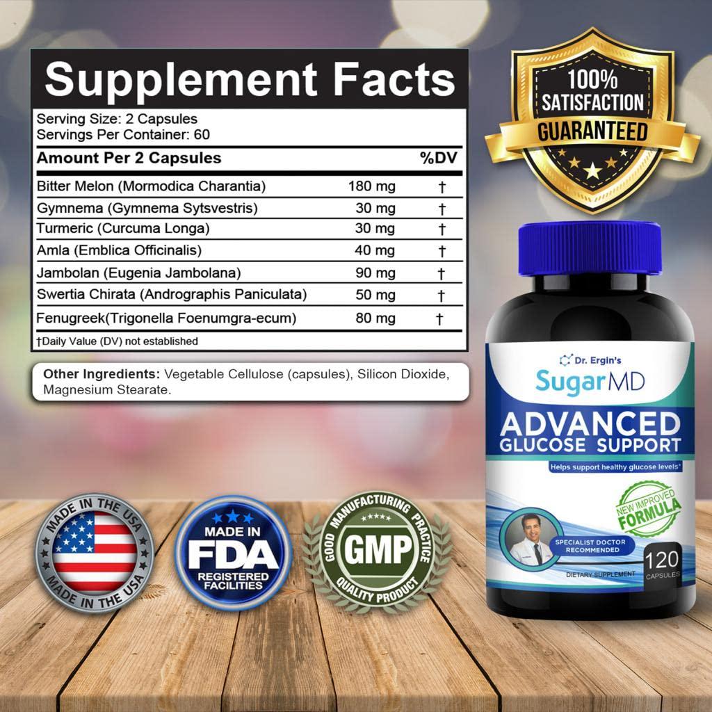 Dr. Ergin&#039;s SugarMD Glucose Support (120 Capsules)