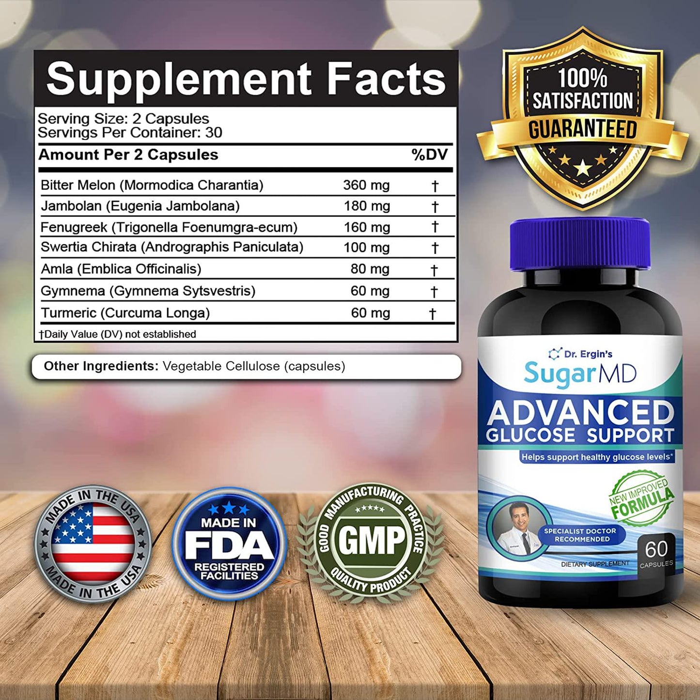 Dr. Ergin's SugarMD Glucose Support (60 Capsules)