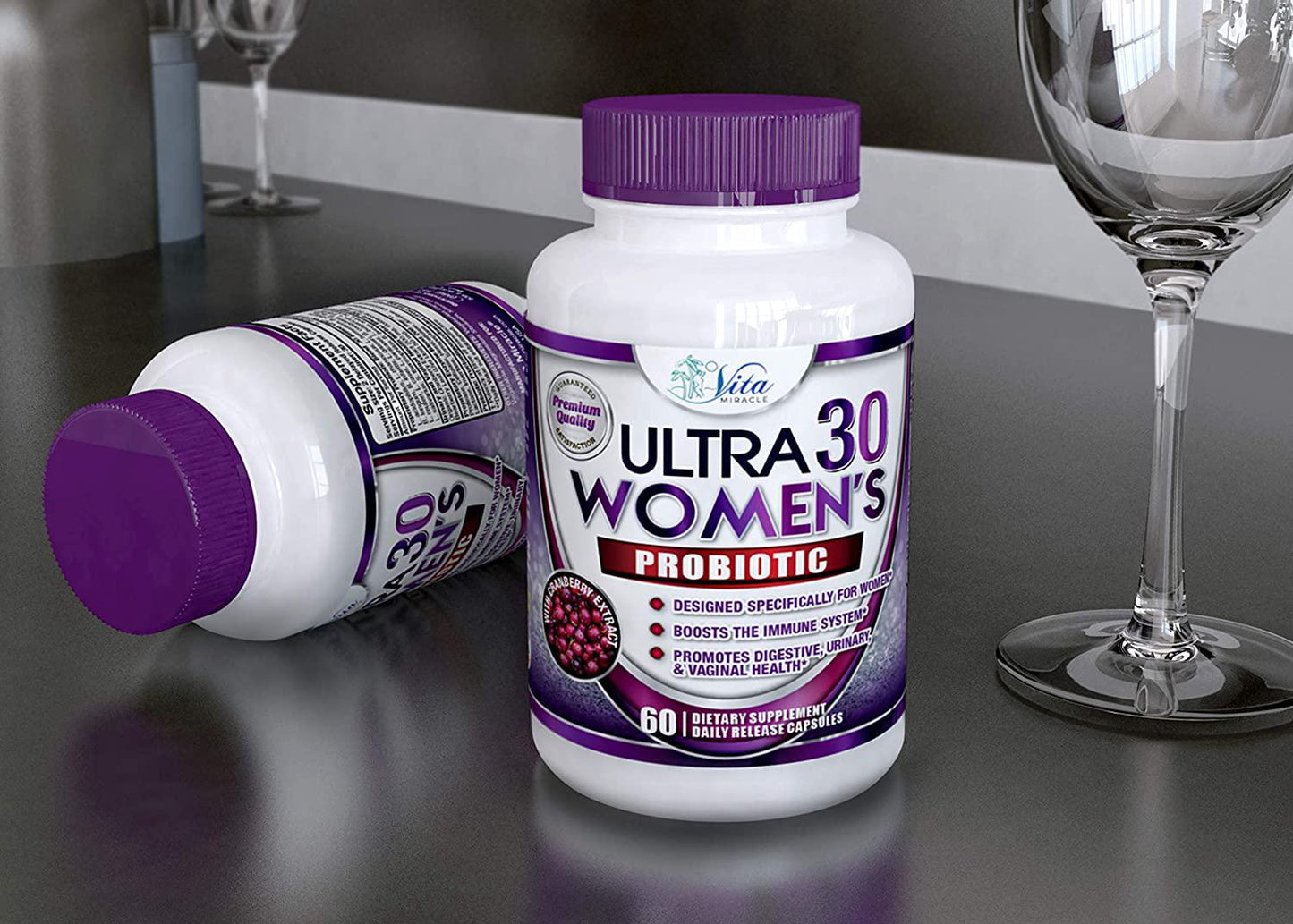 Dr Formulated Probiotics for Women - Once Daily Womens Probiotic Supplement for Digestive and Urinary Health Raw Organic Delayed Release Veggie Capsule + Prebiotics 30 Billion CFU 18 Strains