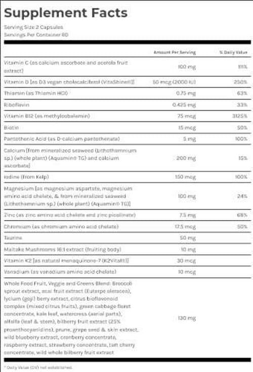 Dr. Fuhrman's Women's Daily Formula +D3 120 Caps