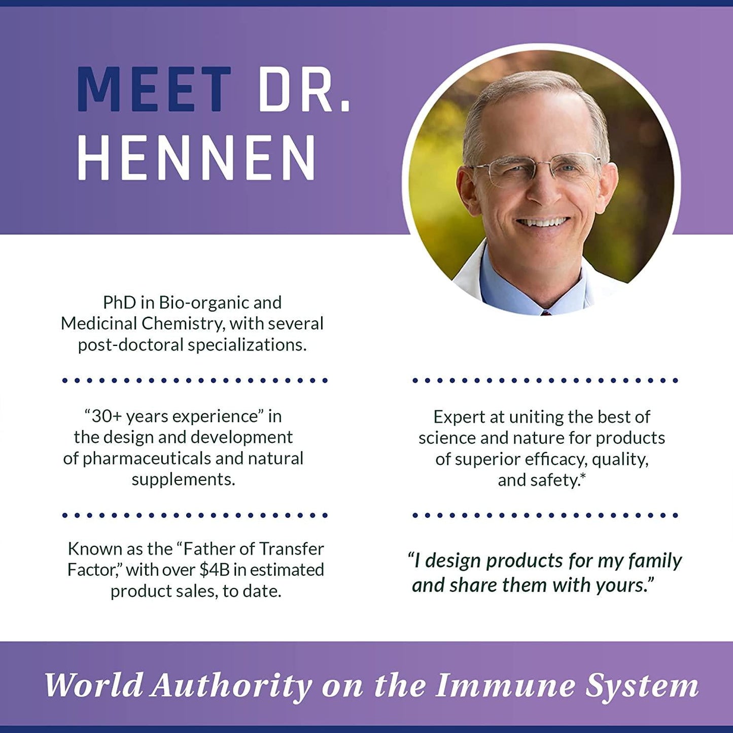 Dr. Hennen's Transfer Factor Immune Support, Human Milk Oligosaccharides, HMO, Prebiotic, Probiotic Supplement
