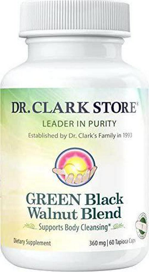 Dr. Hulda Clark Green Black Walnut Blend Vegetarian Supplement, 360mg, 60 Capsules