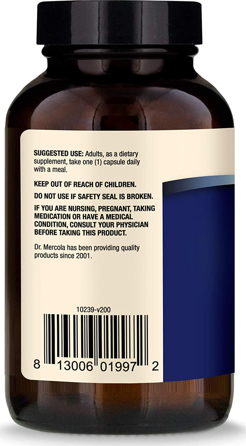 Dr. Mercola, Berberine and MircoPQQ Advanced, 90 Servings (90 Capsules), Non GMO, Soy-Free, Gluten-Free