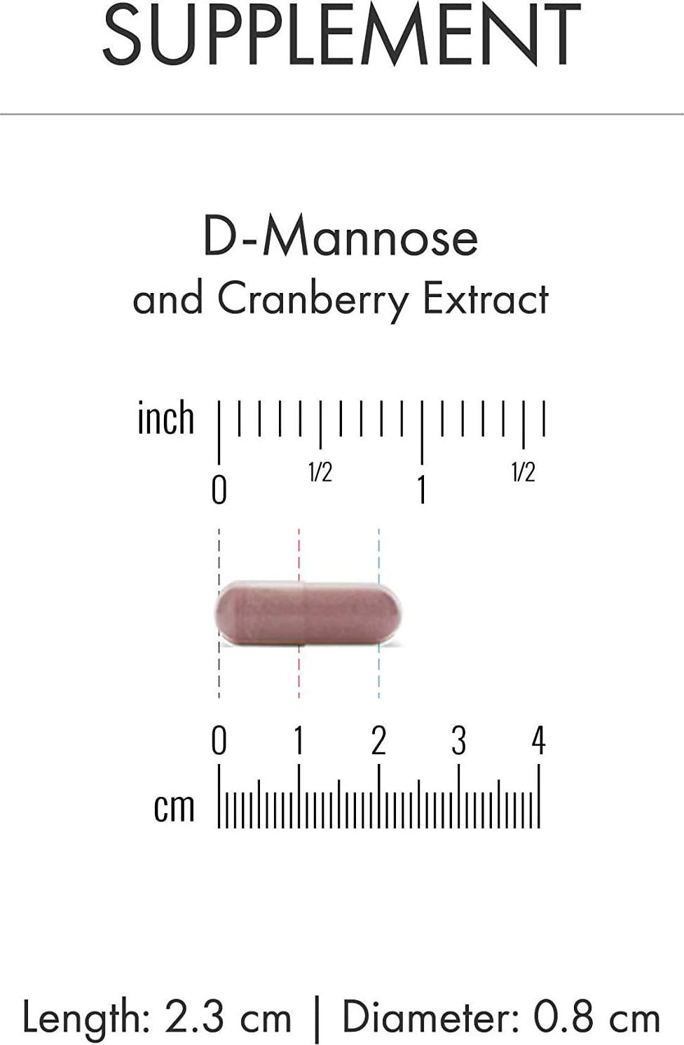 Dr Mercola D-Mannose and Cranberry Extract 60 Capsules