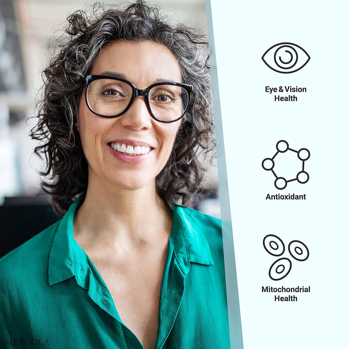 Dr. Mercola, Eye Support with 10 mg of Lutein Dietary Supplement, 90 Servings (90 Capsules), Non GMO, Gluten Free