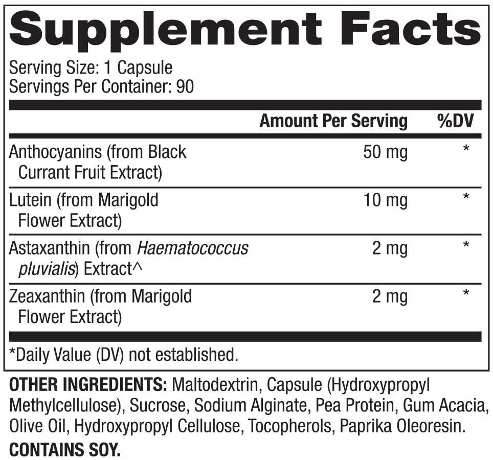 Dr. Mercola, Eye Support with 10 mg of Lutein Dietary Supplement, 90 Servings (90 Capsules), Non GMO, Gluten Free