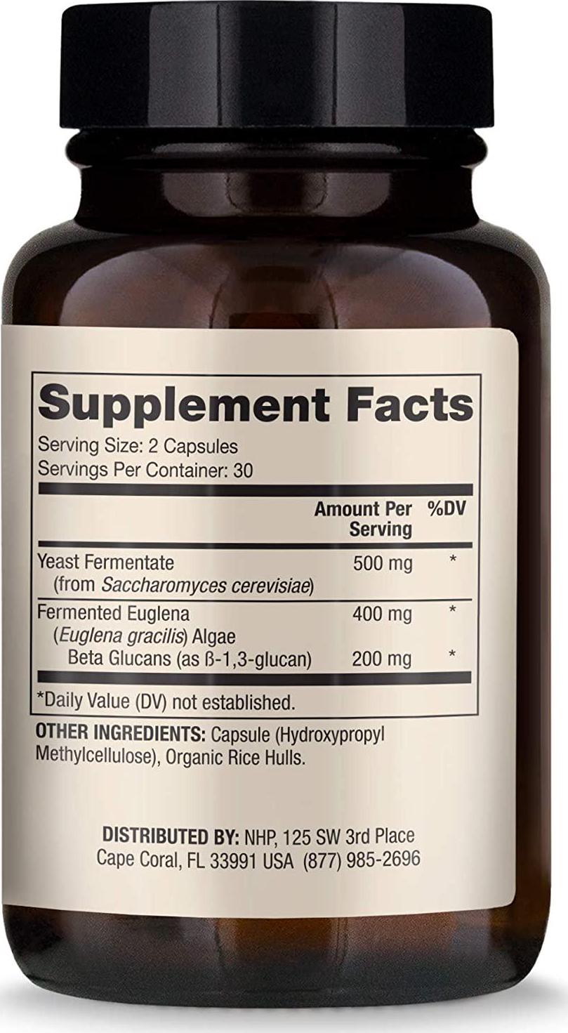 Dr. Mercola Fermented Beta Glucans Dietary Supplement, 30 Servings (60 Capsules), Non GMO, Soy Free, Gluten Free