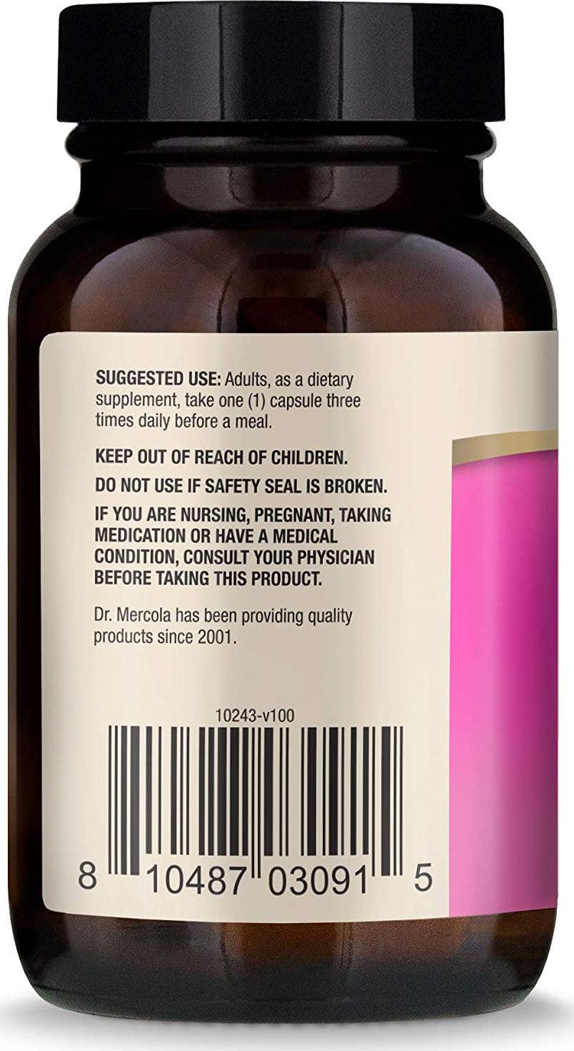 Dr. Mercola Full Spectrum Enzymes for Women, 90 Capsules