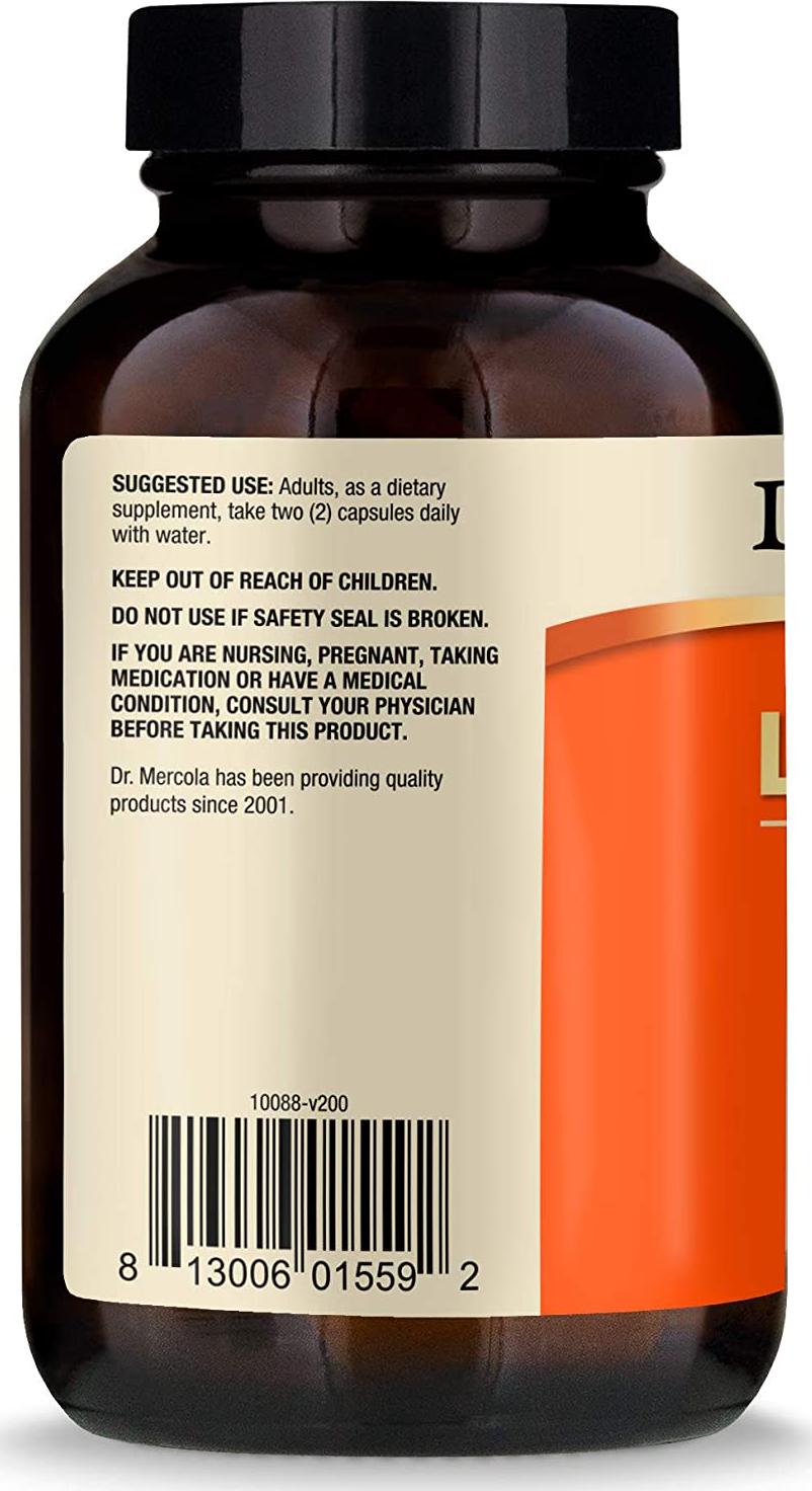 Dr. Mercola Liposomal Vitamin C 1,000mg per Serving - 2 Bottles - 180 Capsules - 90 Servings - Antioxidant Supplement with Higher Bioavailability Potential and Immune System Support