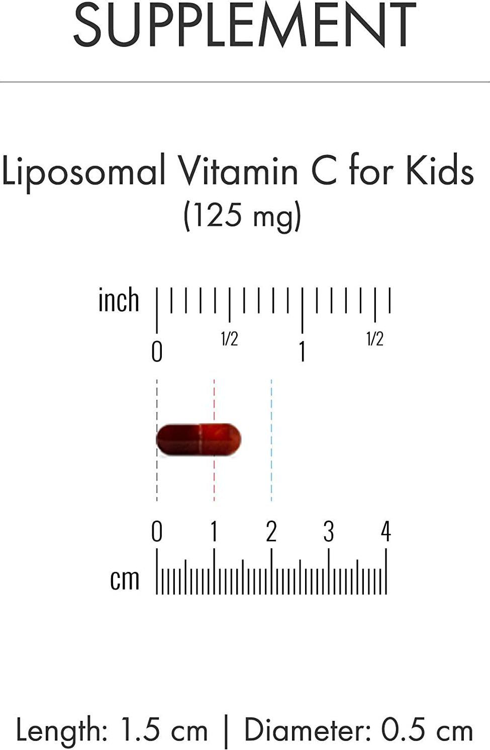 Dr Mercola Liposomal Vitamin C for Kids, 30 Capsules