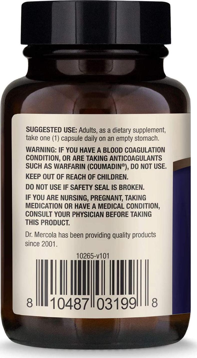 Dr Mercola Lumbrokinase Enzymes 30 Capsules