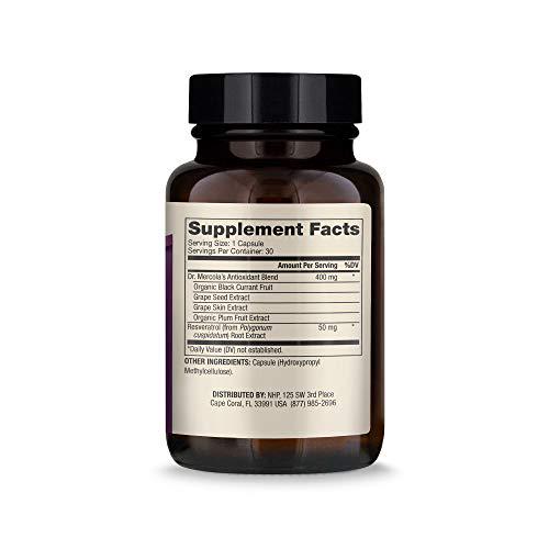 Dr. Mercola, Purple Defense with Resveratrol, 90 Servings (90 Capsules), Supports Memory and Concentration, Supports Immune System Health, Non GMO, Soy-Free, Gluten Free