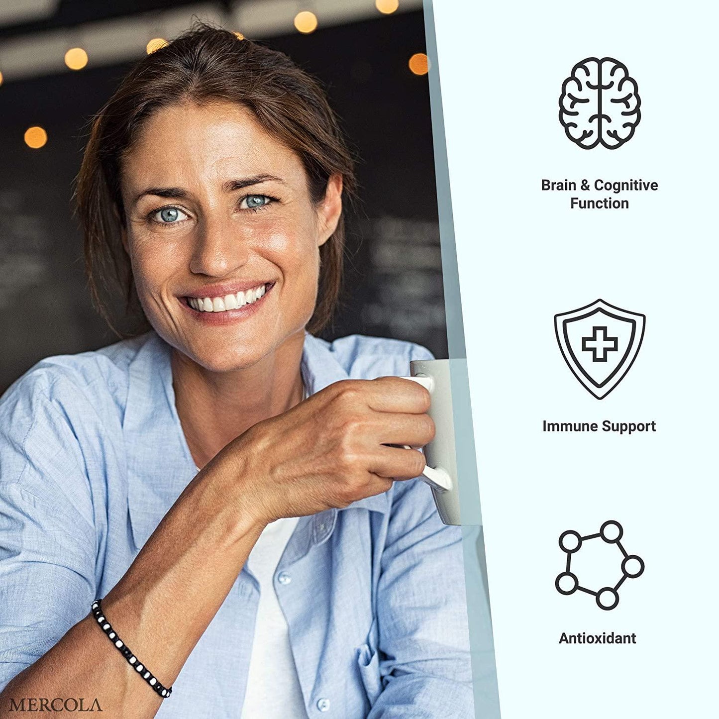 Dr. Mercola Quercetin and Pterostilbene Advanced Dietary Supplement, 30 Servings (60 Capsules), Supports Lung and Immune Health*, Non GMO, Soy Free, Gluten Free