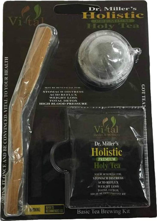 Dr. Miller's Holy Tea, Weight Loss, Detox, Energy -4 Gallons, 15 Mins- Basic Tea Brewing Kit-