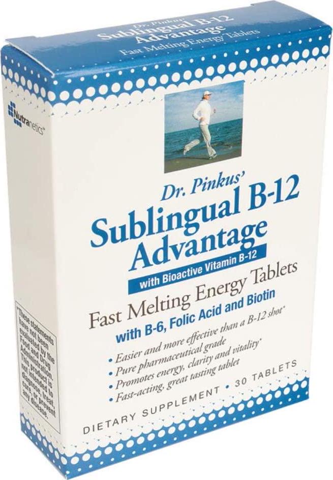 Dr Newton Naturals Sublingual B-12 Advantage - Vitamin B12 Supplement - 30 Fast Melting Energy Tablets