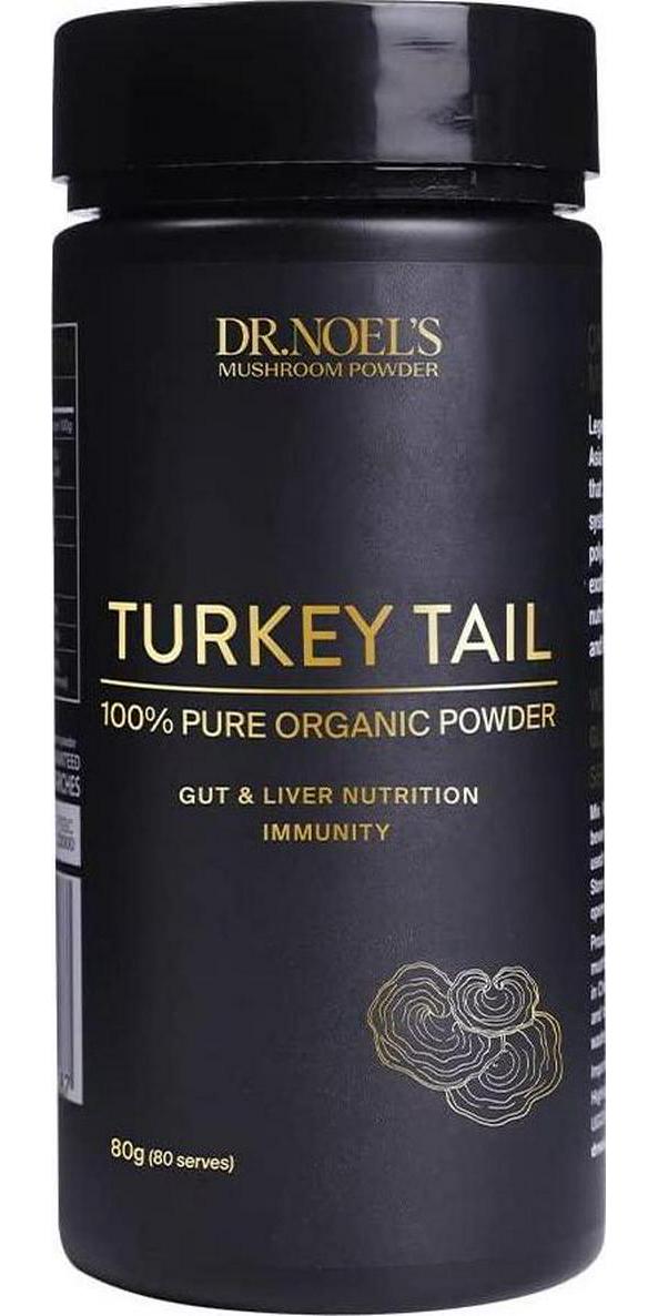 Dr Noel's Mushrooms Organic Concentrated Turkey Tail Powder 80 g