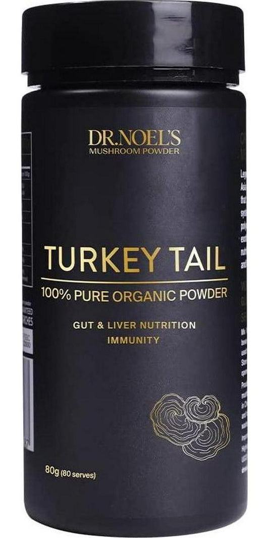 Dr Noel's Mushrooms Organic Concentrated Turkey Tail Powder 80 g