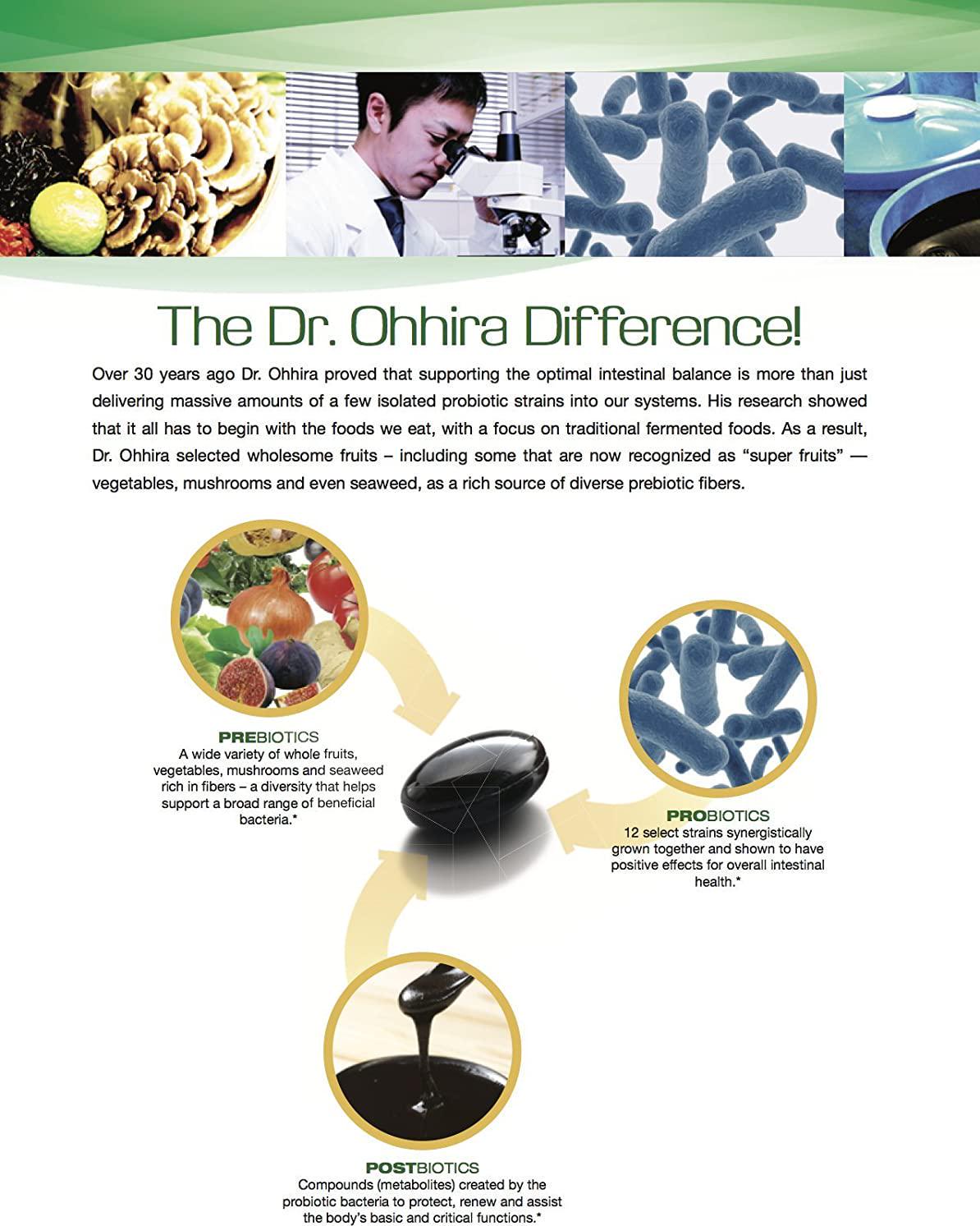 Dr. Ohhira's Probiotics Original Formula, 3 Year Fermented Dietary Supplement with Probiotics, Prebiotics, and PostBiotics, 100 Capsules