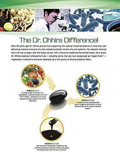 Dr. Ohhira's Probiotics Professional Formula - 60 Capsules with Bonus 3 Travel Size Samples (6 Capsules Bonus)