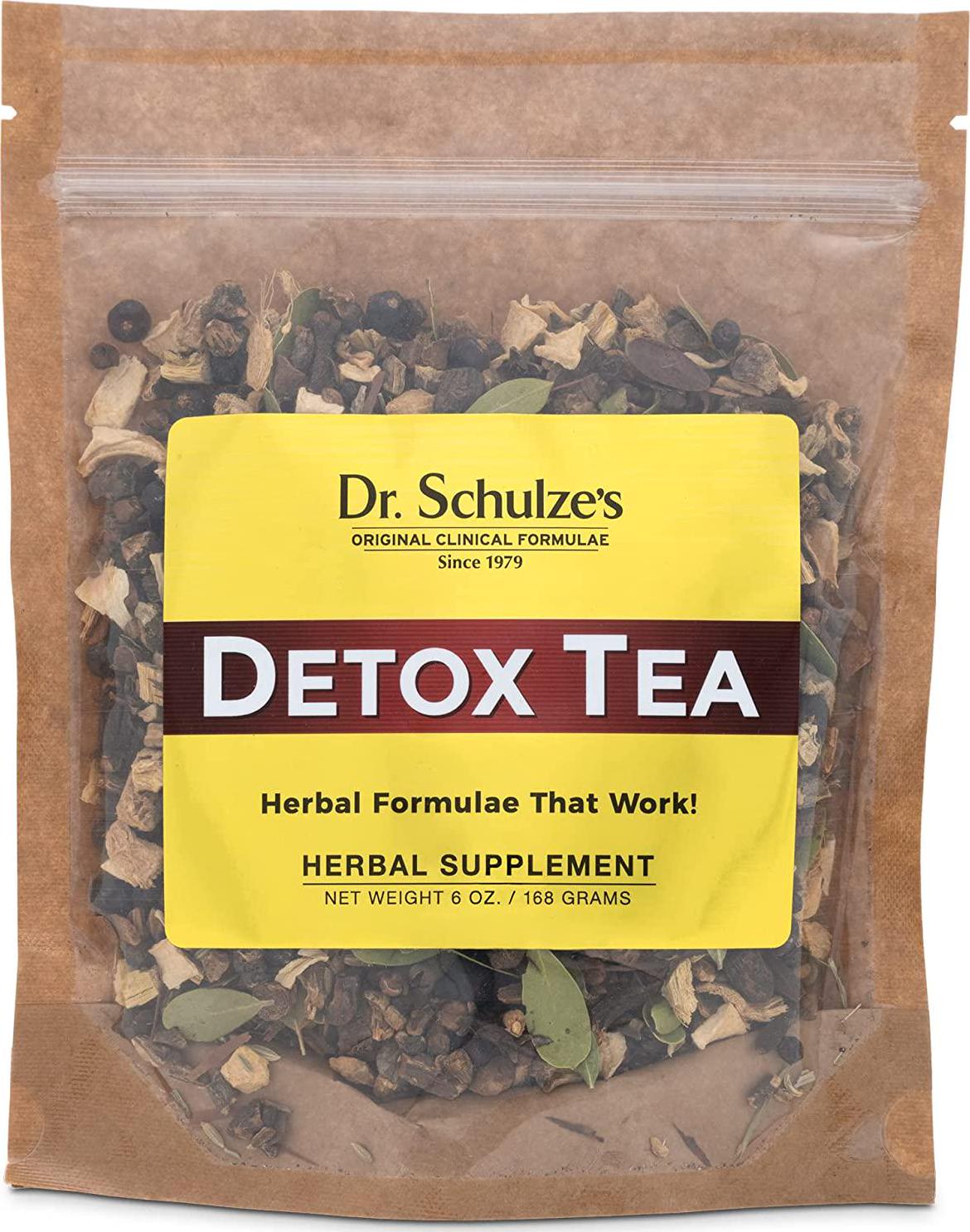Dr. Schulze s | Detox Tea | All Purpose Herbal Tonic | Powerful Digestive Stimulant | Dietary Supplement | Ultimate Liver Cleanse | Helps Eliminate Gas and Indigestion | Release Toxins | 6 Oz. Pack