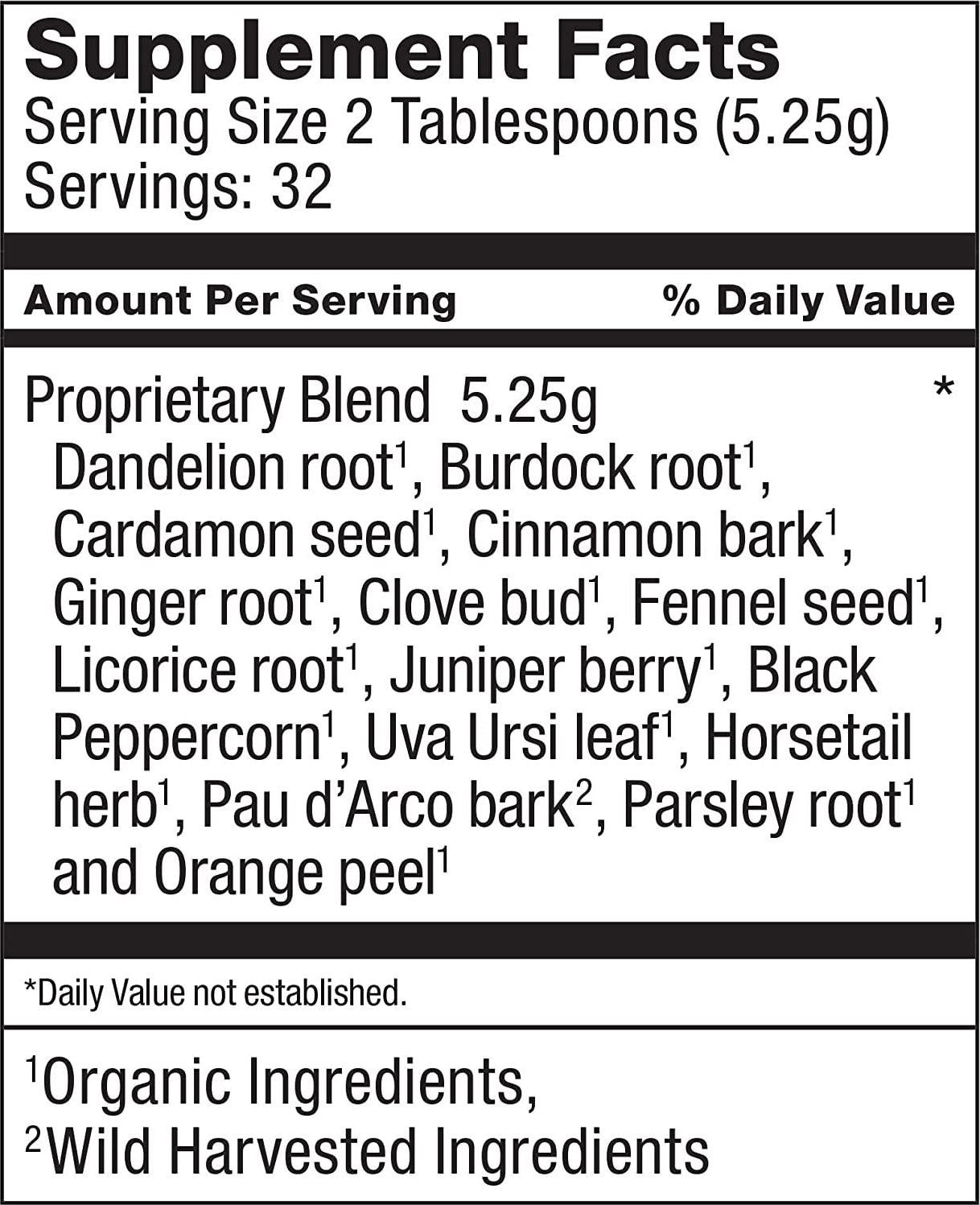 Dr. Schulze s | Detox Tea | All Purpose Herbal Tonic | Powerful Digestive Stimulant | Dietary Supplement | Ultimate Liver Cleanse | Helps Eliminate Gas and Indigestion | Release Toxins | 6 Oz. Pack