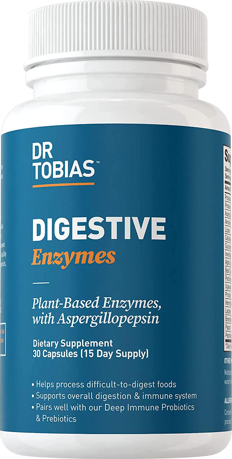 Dr. Tobias Digestive Enzymes Supplement, 30 Capsules