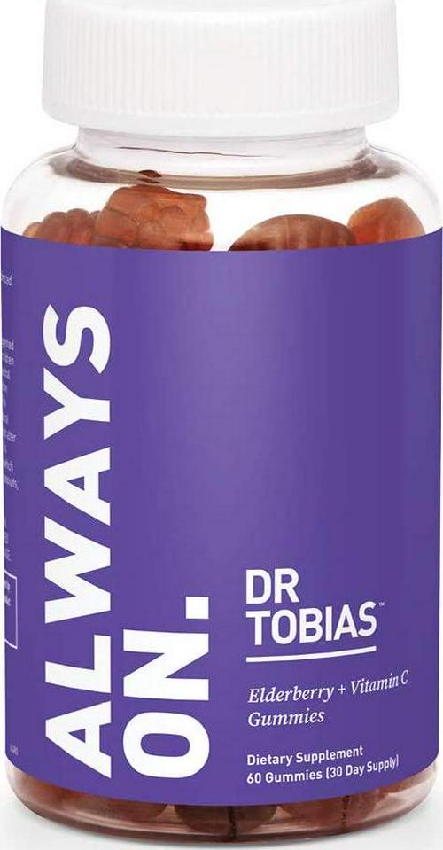 Dr. Tobias Elderberry + Vitamin C Gummy Supplement, 60 Gummies