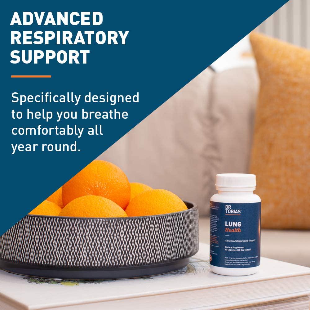 Dr Tobias Lung Health - Lung Cleanse and Detox for Respiratory Support (60 Count)