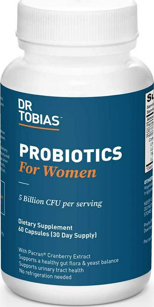 Dr Tobias Probiotics for Women - Deep Immune for Women - with Organic Cranberry Extract for Urinary Tract Support (60 Count)