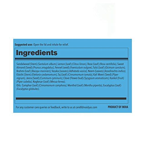 Dr. Vaidya's Sung Ho an Ayurvedic Inhaler for Decongestion and Sinus |100% Vegetarian|Pack of 2|