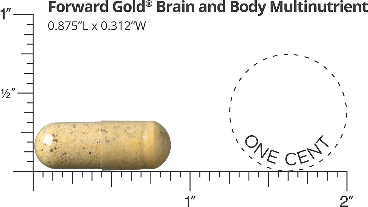 Dr. Whitaker's Forward Gold Daily Regimen Multi-Nutrient Vitamin Supplement for Adults 65+, 60 Packets (30-Day Supply)